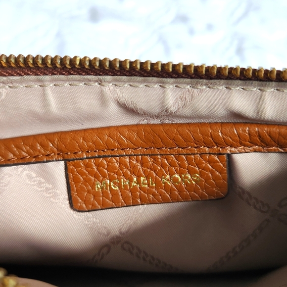 Michael Kors Tan Leather Crossbody Bag - Picture 5 of 9